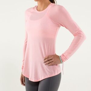 Lululemon Digni Tee Long Sleeve Coral Pink Size 2-4?
